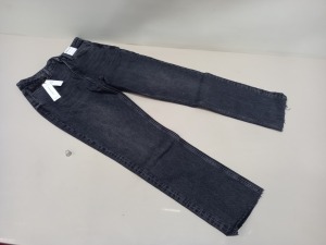 12 X BRAND NEW TOPSHOP STRAIGHT JEANS - 6 X UK SIZE 10 AND 6 X UK SIZE 12 RRP £40.00 (TOTAL RRP £480.00)