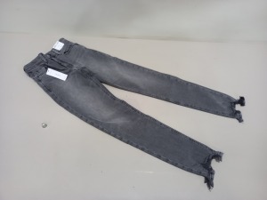 10 X BRAND NEW TOPSHOP JAMIE GREY JEANS UK SIZE 10 RRP £42.00 (TOTAL RRP £420.00)