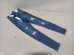 10 X BRAND NEW TOPSHOP JAMIE DENIM JEANS UK SIZE 8 RRP £46.00 (TOTAL RRP £460.00)