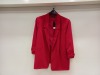 20 X BRAND NEW DOROTHY PERKINS RED BLAZER UK SIZE 14 RRP £35.00 (TOTAL RRP £700.00)