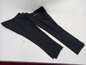 30 X BRAND NEW TAYLOR AND WRIGHT REGULAR, SLIM AND SKINNY BLACK PANTS IN VARIOUS SIZES