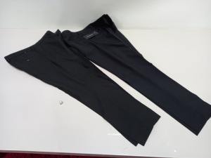30 X BRAND NEW TAYLOR AND WRIGHT REGULAR AND SLIM BLACK PANTS IN VARIOUS SIZES