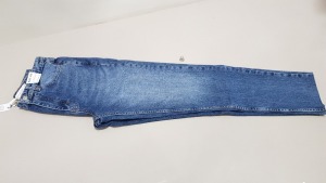 8 X BRAND NEW TOPSHOP STRAIGHT DENIM JEANS UK SIZE 10 RRP £46.00 (TOTAL RRP £362.00)