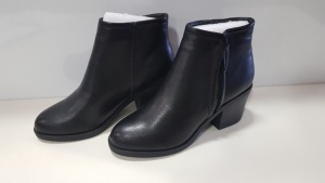 14 X BRAND NEW TOPSHOP BONDI BLACK BOOTS UK SIZE 4 RRP £36.00 (TOTAL RRP £504.00)