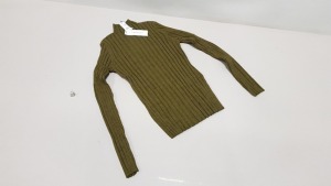 20 X BRAND NEW TOPSHOP GREEN LIGHT JUMPER SIZE MEDIUM RRP £22.00 (TOTAL RRP £440.00)