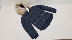 6 X BRAND NEW TOPSHOP FUR HOODED JACKET UK SIZE 4 RRP £65.00 (TOTAL RRP £390)