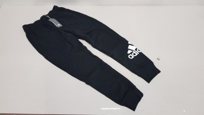20 X BRAND NEW ADIDAS BLACK PANTS SIZE 13- 14 YEARS