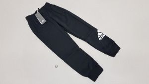 20 X BRAND NEW ADIDAS BLACK PANTS SIZE 7-8 YEARS