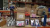 3/4 OF A BAY CONTAINING 1000 + TOYS & ACCESSORIES IE INCREDIBLES EGG ERASERS, UNICORN LUNCH BOXES, SPINMASTER KNITTING SETS, PRINCESS PARTY PACKS, VARIOUS LIGHTING AND A HOOVER ETC