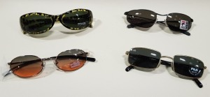 MIXED SUNGLASSES LOT CONTAINING 25 POLICE AND FILA BRANDS IN ASSORTED DESIGNS