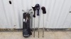 1 X GOLF CADDY BAG WITH 12 GOLF CLUBS