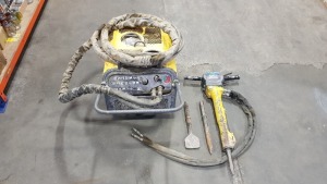 1 X (LP 9-20P ATLAS COPCO) HYDRAULIC POWER PACK & (LH 230 E ATLAS COPCO) BREAKER WITH 2 X SPARE DRILL HEADS