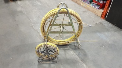 2 X ROLLS OF FEEDER CABLES ON STANCHIONS