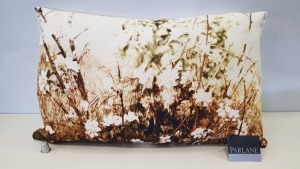 50 X BRAND NEW PARLANE WOODLAND DESIGN FILLED CUSHIONS SIZE 48 X 29CM RECTANGULAR - IN 2 CARTONS