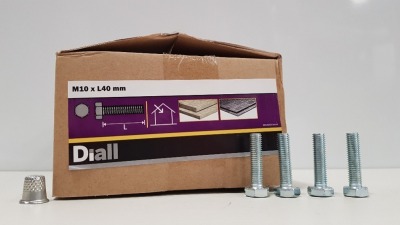 1300 X DIALL (M10XL40MM) BOLTS IN 10 BOXES