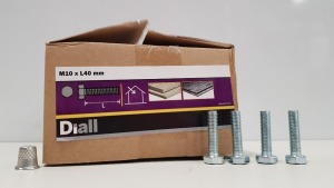 1300 X DIALL (M10XL40MM) BOLTS IN 10 BOXES