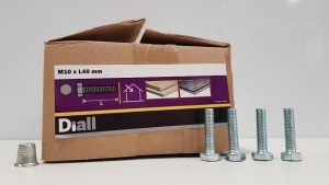 1300 X DIALL (M10 X L40MM) BOLTS IN 10 BOXES