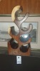 BRAND NEW SOLID SUAR WOODEN 6 BOTTLE WINE RACK 45 X 30 X25cm RRP £98 - 2