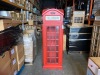 BRAND NEW SOLID MINDI WOODEN RED TELEPHONE CABINET 190 X 58 X58cm RRP £1225 - 2