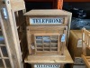 BRAND NEW SOLID MINDI WOODEN TELEPHONE BOX - SIDE TABLE 70 X 50 X 50cm RRP £650 - 2