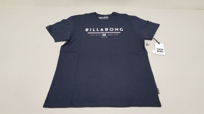 23 X BRAND NEW BILLABONG UNITY T SHIRTS SIZE MEDIUM RRP £20.00 (TOTAL RRP £460.00) (PICK LOOSE)