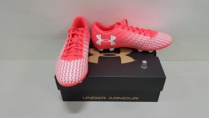 6 X BRAND NEW UNDER ARMOUR CF FORCE 3.0 FG-R-JR FOOTBALL BOOTS UK SIZE 3.5, 3, 4 AND 5.5