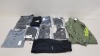 10 PIECE CLOTHING LOT CONTAINING ADIDAS TREFOIL PANTS, ADIDAS TRACK PANTS, ONLY & SONS POLO SHIRT AND AN ADIDAS JACKET ETC