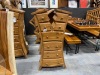 BRAND NEW SOLID TEAK WOODEN 8 DRAWER HARLEY CABINET 50 X 30 X 120cm RRP £665 - 2
