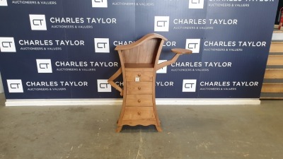 BRAND NEW SOLID TEAK WOODEN 5 DRAWER HONEY CABINET 50 X 30 X 120cm RRP £665