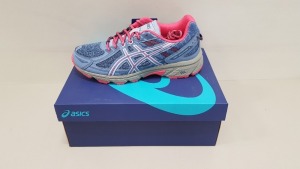 6 X BRAND NEW ASICS GEL-VENTURE 6 GS KIDS BLUE HARMONY / PINK CAMEO SIZE 6