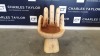 BRAND NEW SOLID SUAR WOODEN PALM STOOL 85 X 55 X 45cm RRP £330