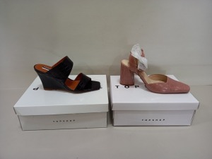 9 X BRAND NEW TOPSHOP SHOES - 5 X GAZE PIN SHOES UK SIZE 7 RRP £39.00 AND 4 X RELLIK BLACK UK SIZE 5 AND 7 RRP £65.00 (TOTAL RRP £455.00)