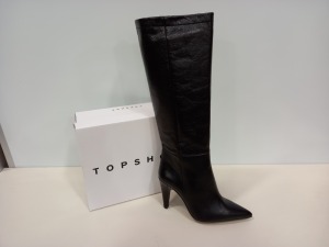 5 X BRAND NEW TOPSHOP TAYLOR BLACK SHOES UK SIZE 6 RRP £120.00 (TOTAL RRP £600.00)