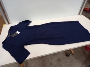 17 X BRAND NEW DOROTHY PERKINS NAVY DRESS UK SIZE 8 RRP £20.00 (TOTAL RRP £360.00)