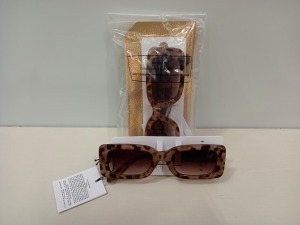 59 X BRAND NEW TOPSHOP ANIMAL PRINT SUNGLASSES RRP £14.00 (TOTAL RRP £826.00)