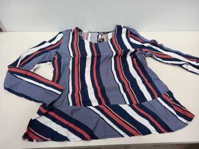 15 X BRAND NEW VILLA STRIPED SHIRT SIZE MEDIUM RRP £28.00 (TOTAL RRP £420.00)