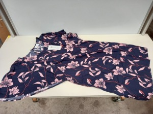 11 X BRAND NEW VILLA FLOWER PRINT DRESS SIZE EXTRA SMALL