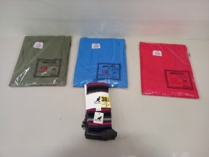 30 X BRAND NEW UB MENS VESTS AND KANGOL SOCKS