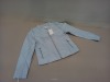 20 X BRAND NEW VILLA LIGHT BLUE FAUX LEATHER JACKETS SIZE LARGE