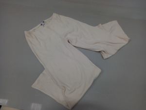 17 X BRAND NEW TOPSHOP CREAM PANTS SIZE MEDIUM