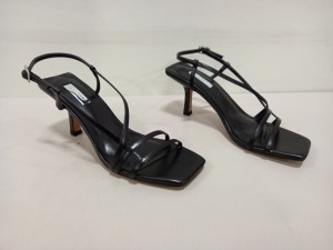 14 X BRAND NEW TOPSHOP STRAPPY BLACK HEELS UK SIZE 5 RRP £46.00 (TOTAL RRP £644.00)