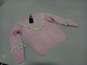 15 X BRAND NEW CIAO MILANO PINK KNITTED JUMPERS