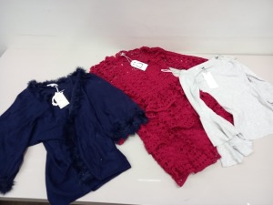 15 X BRAND NEW DANITY RED DRESSES AND CLASSIC TRICOT DRESSES AND A MELINIUM CARDUGAN ETC