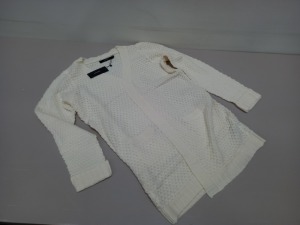 10 X BRAND NEW VERA MODA CREAM KNITTED CARDIGAN EU SIZE XXL RRP £22.00 (TOTAAL RRP £220.00)