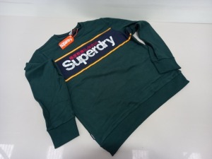 15 X BRAND NEW SUPERDRY JUMPERS IN VARIOUS SIZES