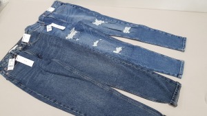 11 X BRAND NEW TOPSHOP JAMIE AND MOM DENIM JEANS UK SIZE 4 AND 14