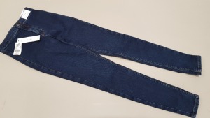 10 X BRAND NEW TOPSHOP JONI BLUE DENIM JEANS UK SIZE 6 RRP £36.00 (TOTAL RRP £360.00)