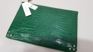 25 X BRAND NEW TOPSHOP CROCODILE SKIN STYLED PURSES RRP £10.00 (TOTAL RRP £250.00)