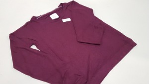 25 X BRAND NEW BOUX AVENUE BURGUNDY SWEATSHIRT SIZE 8 RRP £20.00 (TOTAL RRP £500.00)