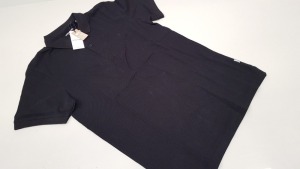 20 X BRAND NEW JACK & JONES BLACK POLO SHIRTS SIZE MEDIUM RRP £15.00 (TOTAL RRP £300.00)